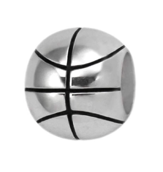 Basketball Charm Bead