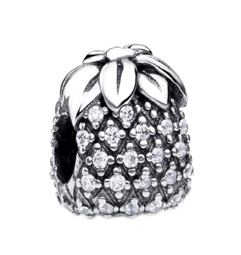 Crystal Pineapple Charm Bead