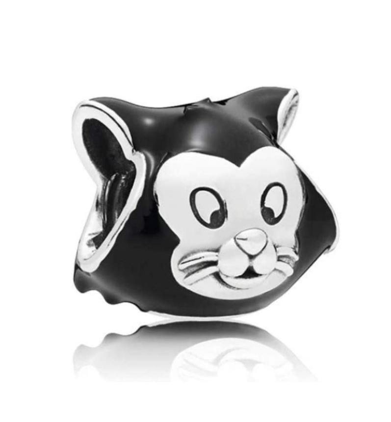 Dangle Black Cat Charm Bead