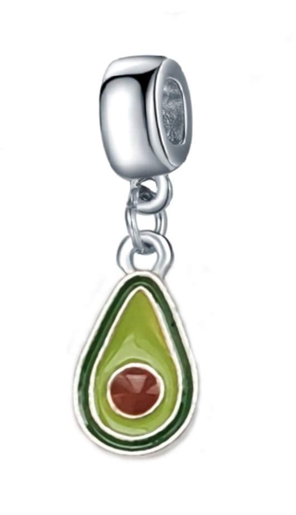 Dangle Avocado Charm Bead