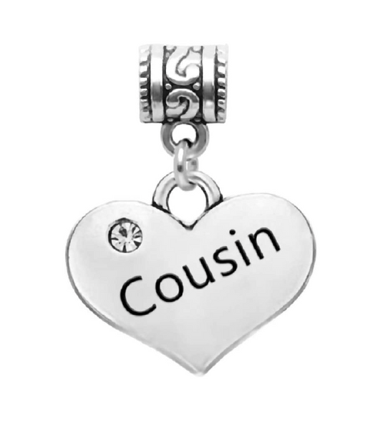 Dangle Cousin Heart Charm