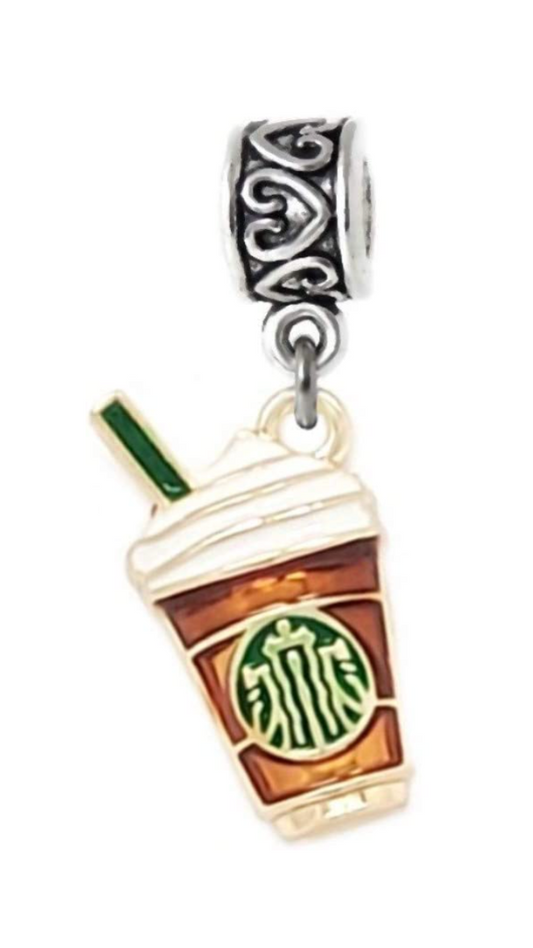 Dangle Coffee Cup/Drink Charm Bead