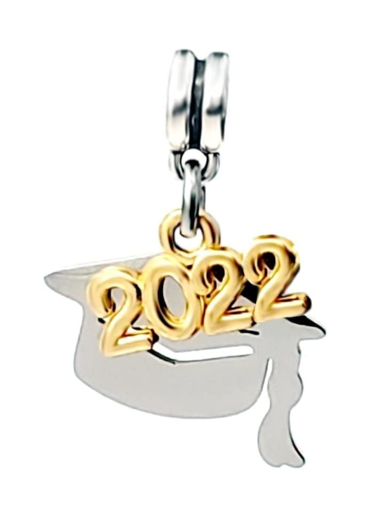 Dangle Class of 2022 Graduation Cap Charms