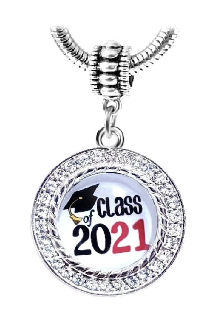 Dangle Class of 2021 Graduation/Cap Charm Bead