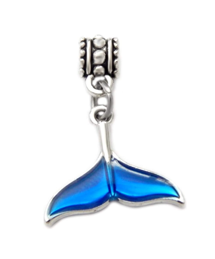 LaBenie Dangle Blue Whale Fish Tail Charm