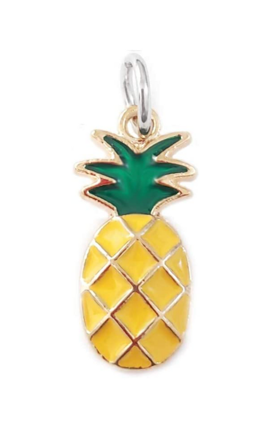 Dangle Cutout Golden Pineapple Charm Bead