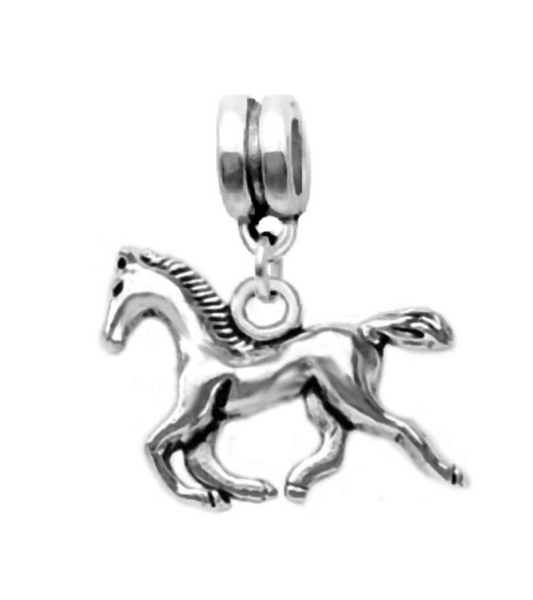 Dangle Running Horse Charm Bead