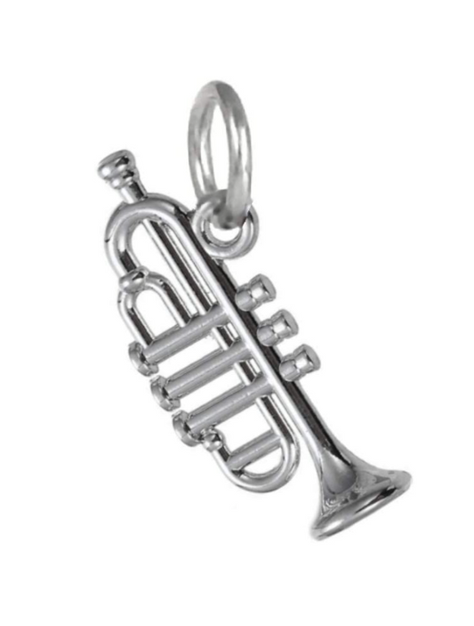 Dangle Trumpet Music Charm Bead